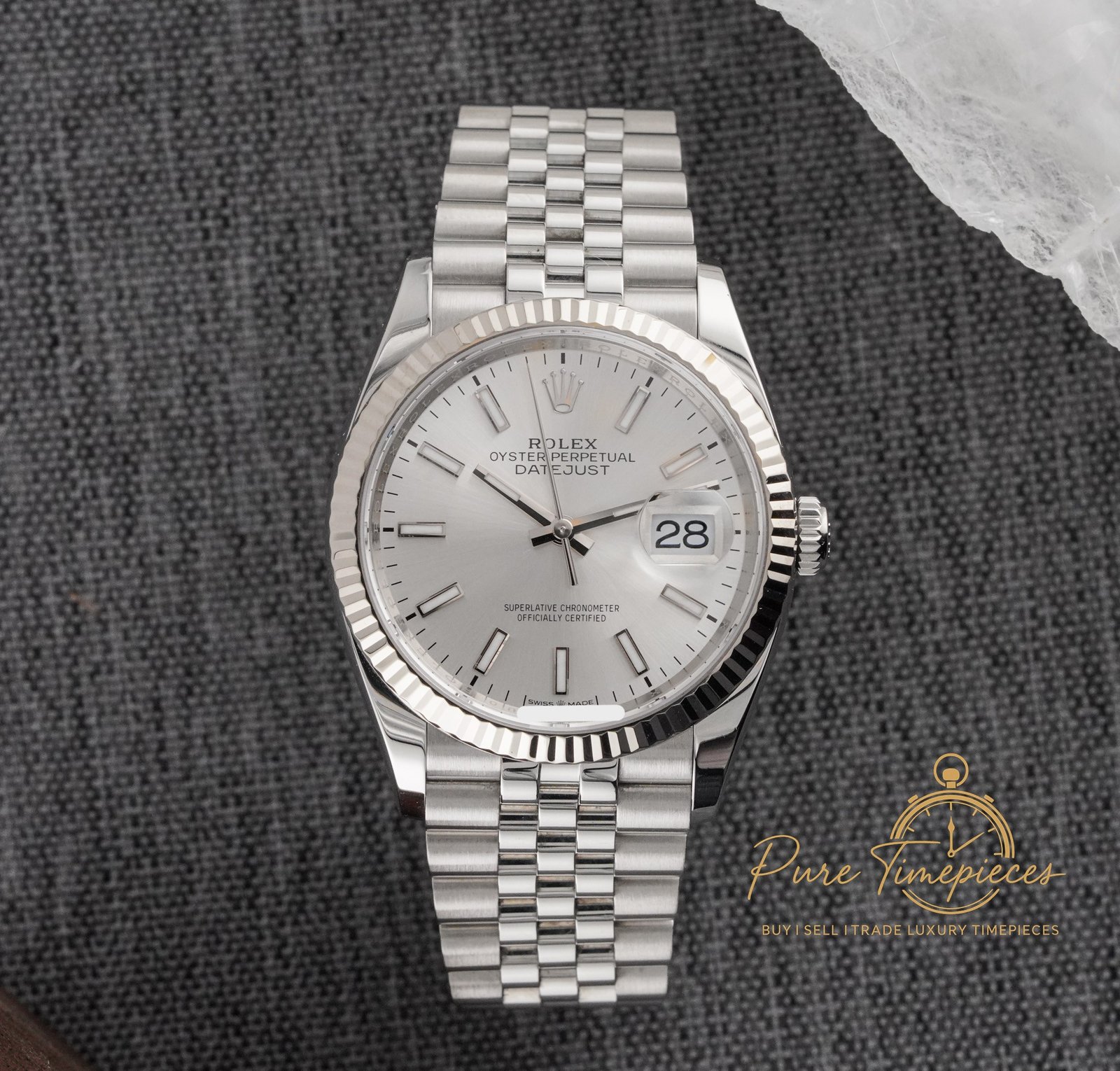 Rolex Datejust 126234 silver dial
